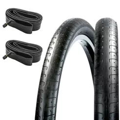 Par Pneu Aro 26x1.50 Paco Slick Liso Aro 26x1.50 c/ Câmara de ar