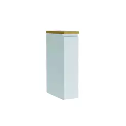 Balcão de Cozinha Rainha Porta Tempero 1 Porta c/Tampo 20cm Branca/Nature - Nesher