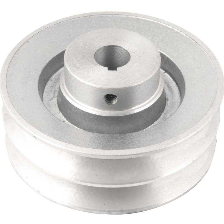 Polia Alumínio 2 Canais Perfil B 120mm com Furo 3/4 Vonder