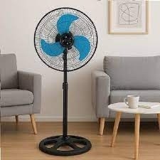 Ventilador Chao Potente Refresca Sala Quarto Verao Eletrodomestico Preto Presente Casa