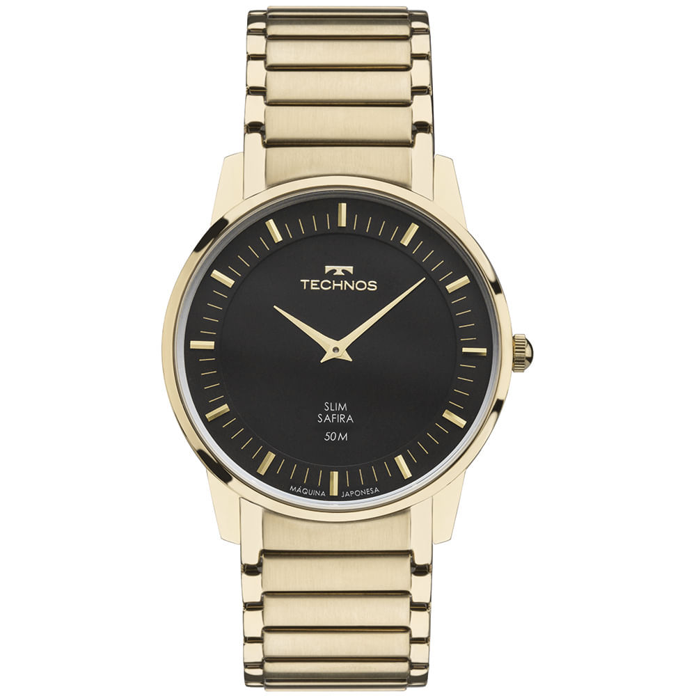 Relógio Technos Masculino Slim Dourado - GL22AA/1P