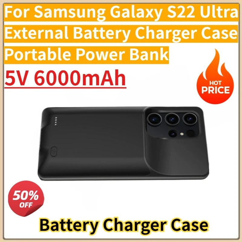 Nova Substituição Caso Carregador De Bateria 5V 6000mAh Para Samsung Galaxy S22 