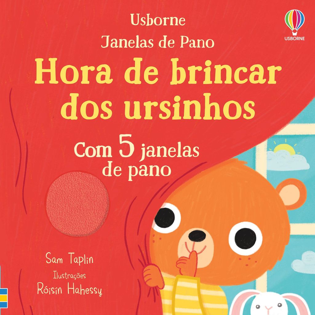 Livro Hora de brincar dos Ursinhos: Janelas de pano- Ed Usborne