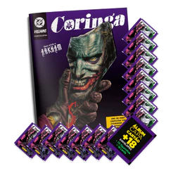 Coringa em Arkham: Álbum Capa Mole+18 Envelopes(72 Figurinhas+18 Cards) - Novo - Oficial Panini - DC Comics