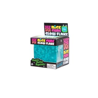 NeeDoh Nice Cube Glow Flake - Design Exclusivo de Cubo com Flocos Brilhantes para um Apelo Visual Único TD7R