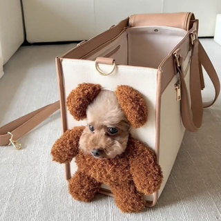 Bolsa Tote Para Transporte De Animais De Estimação , Com Janela De Urso Peek-a Boo , Portátil , Um Ombro , Luxo , Transp