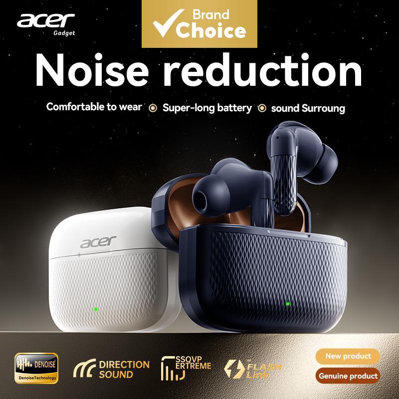 Fones de Ouvido Acer OHR636 com Microfone, Fones Bluetooth com Cancelamento Ativo de Ruído ANC, Sem Fio, Tipo C,
