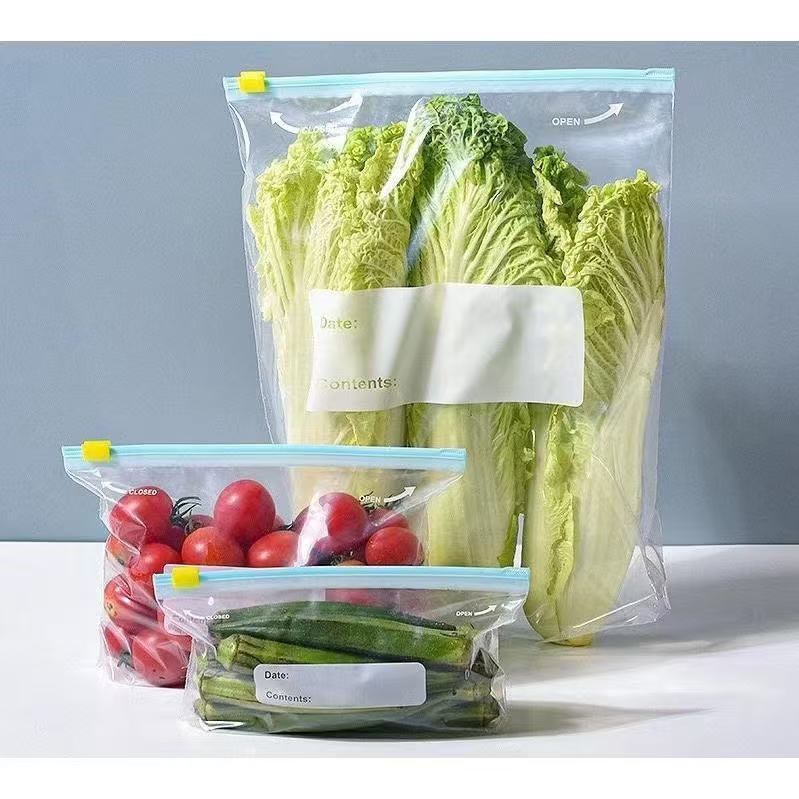 Sacos  Transparentes com zíper de vedação reutilizáveis para conservar mantimentos no freezer