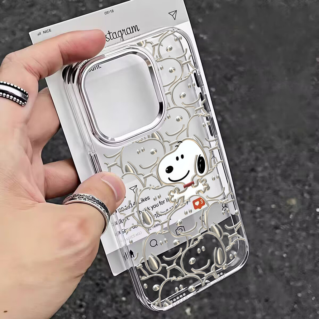 Linha Branca Snoopy Embalagem Para Samsung A57 A56 A55 A54 A53 A06 A16 A52 A14 A15 A22 A12 A26 A36 A32 A34 Caso De Telef