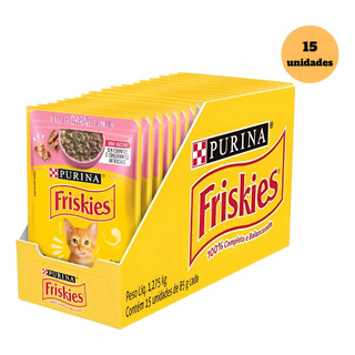 Ração Úmida Gatos Adultos Friskies Carne Filhote  85g 15un