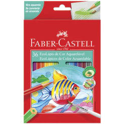 Lápis de cor 36 cores aquarelável 12.0236G\314636 Faber-Castell