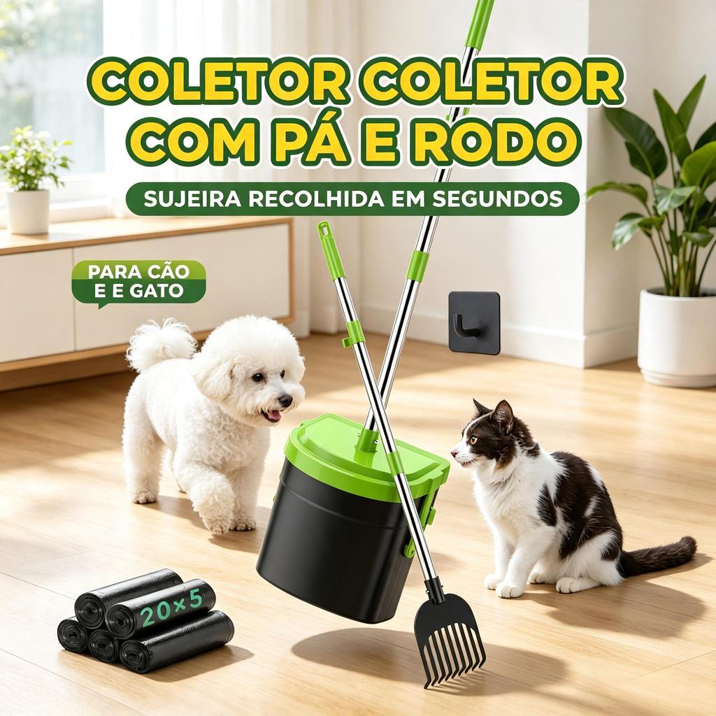 Newpet Pegador de fezes portátil para cães com sacos de lixo, coletor de fezes para animais com 100 sacos de lixo