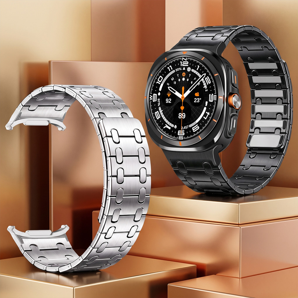 Pulseiras Magnéticas Pulseira De Luxo De Aço Inoxidável Para Samsung Galaxy Watc