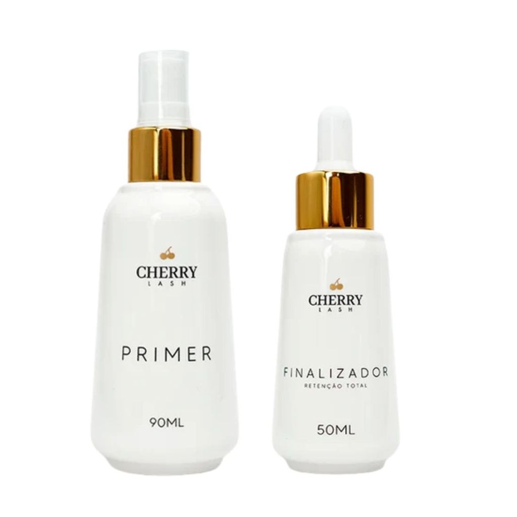 Kit Finalizador e Primer Cherry Lash para Extensão de Cìlios