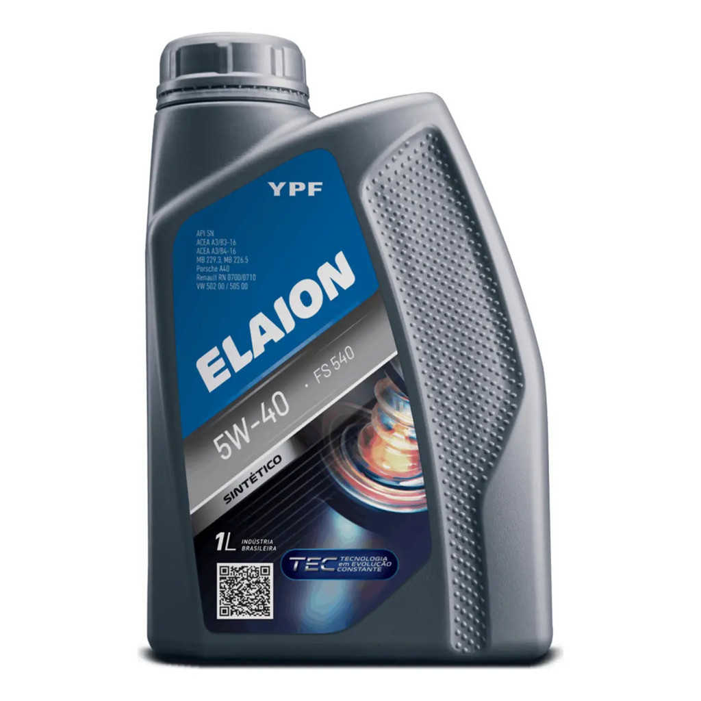 Óleo de Motor YPF Pineral 5W40 1 Litro Sintético Compatível com Carro e Caminhonete Lubrificante Automotivo