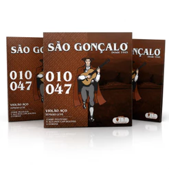 Encordoamento para Violão Aço São Gonçalo 010 com Bolinha Premium