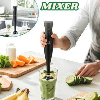 Mixer Elétrico de Imersão Portátil 200W 127V/220V 15000RPM Aço Inoxidável 2 Velocidades P…