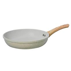 Frigideira Antiaderente Cerâmica de Indução 28cm Viena Bege Orgânica - Casambiente