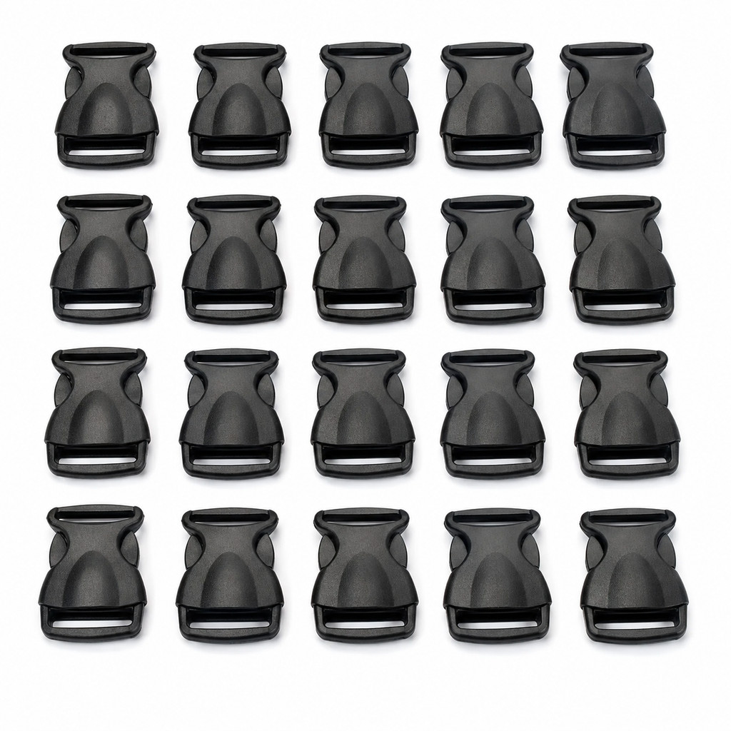 Kit 10 Fivela Fecho Engate Rápido Plástico 40mm Bolsa Mochila