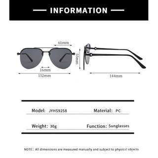 Óculos de sol aviador coreanos UV400 para homens e mulheres, óculos de aviador elegantes para homens e mulheres, óculos 