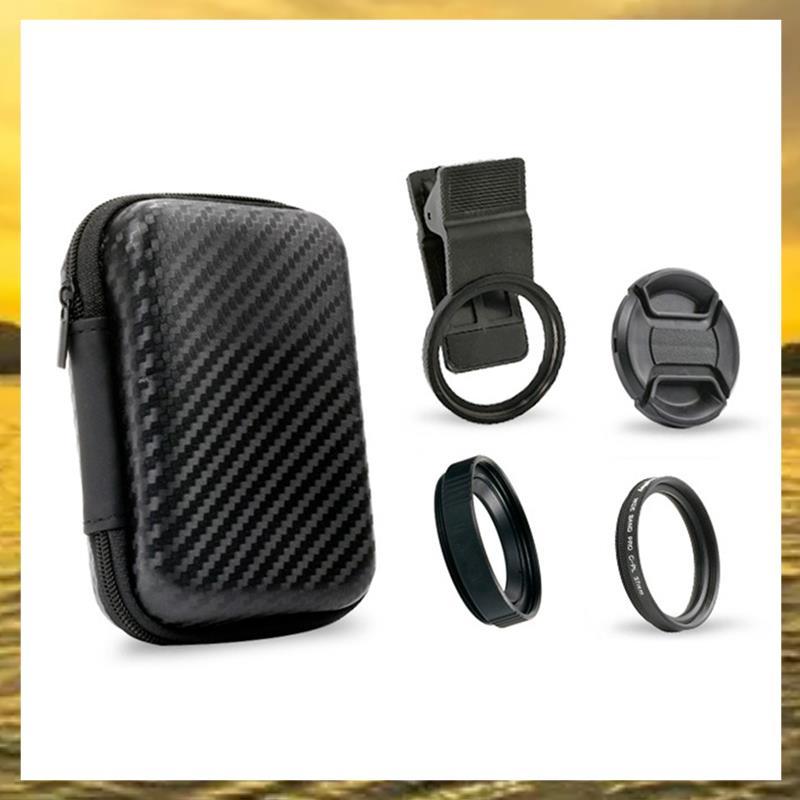 (Vko) Lente Macro De Telefone Profissional HD Walking Way 4K 20X 37MM Filtro De Fotografia Close-Up Para Foto De Smartph