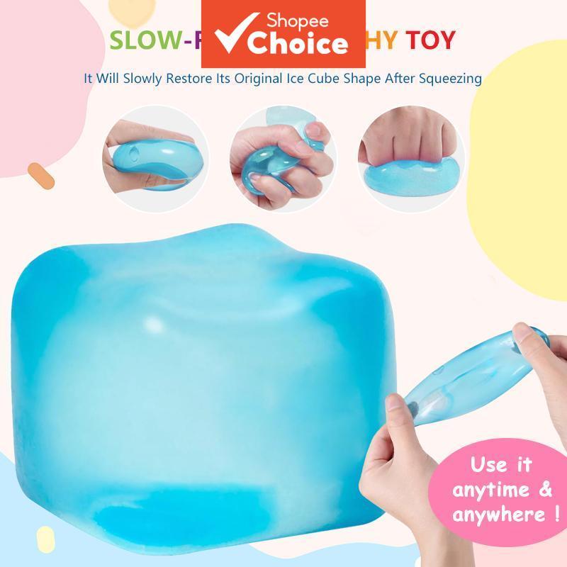 Grande Cubo De Gelo Brinquedo Mole Ssqauvig Grandes Squishies De Ascensão Lenta Para Jogo Sensorial , Brinquedos Perfeit