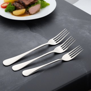 Garfo grosso de aço inoxidável, garfo para estudantes, para comer macarrão, comida ocidental, bife, garfo de fruta