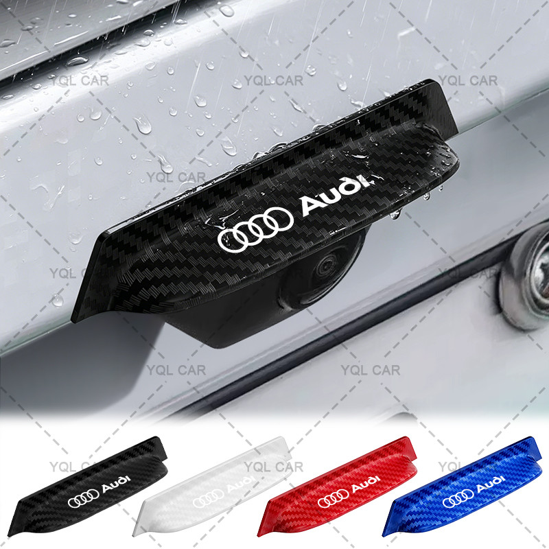 1/2 Pçs Protetor De Câmera De Backup Do Carro Traseira Escudo Chuva Para Audi A4 B8 A3 8P 8V S3 A5 A6 S6 C6 Q5 A8 R8 B6 