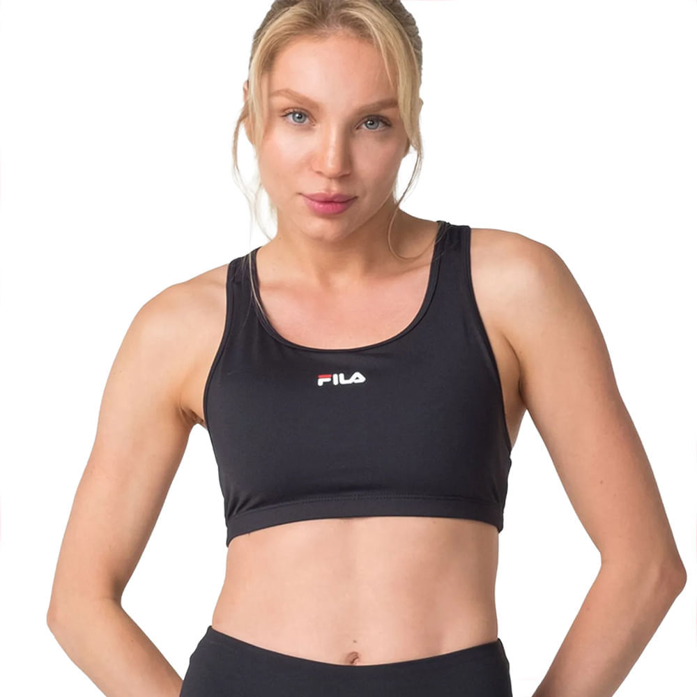 Top Feminino Fila Nadador Essential Sustentação Preto
