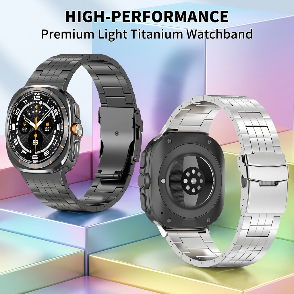 Correias De Titânio Leves Para Galaxy Watch 9 8 Clássico Samsung Ultra 2 47mm 20