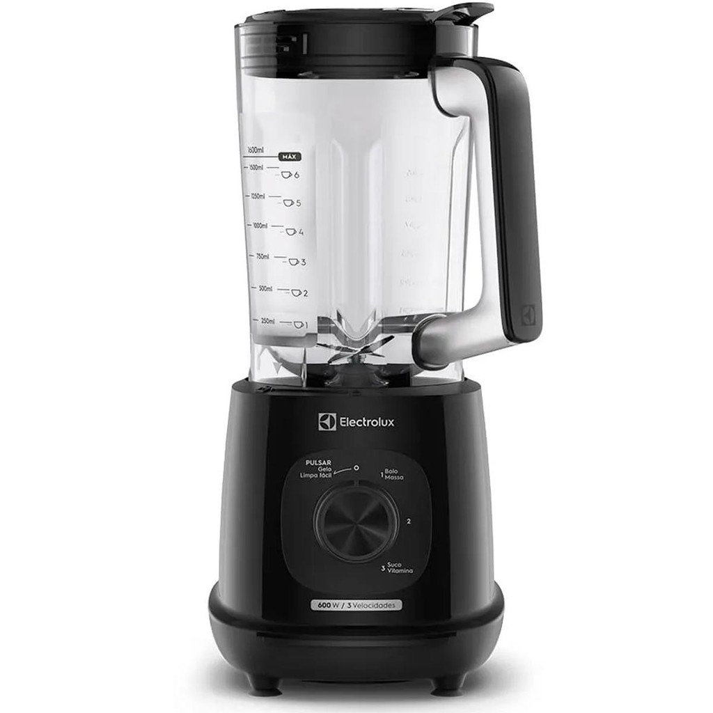 Liquidificador Electrolux 600W 2,7L Efficient TriForce 3 Velocidades Preto EBL700