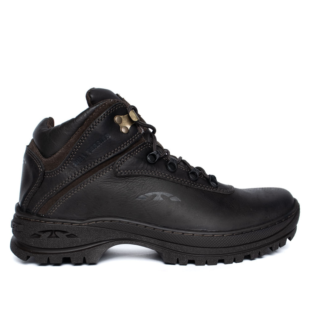 Bota Masculina Bull Terrier Atlas Couro Robusto Marrom
