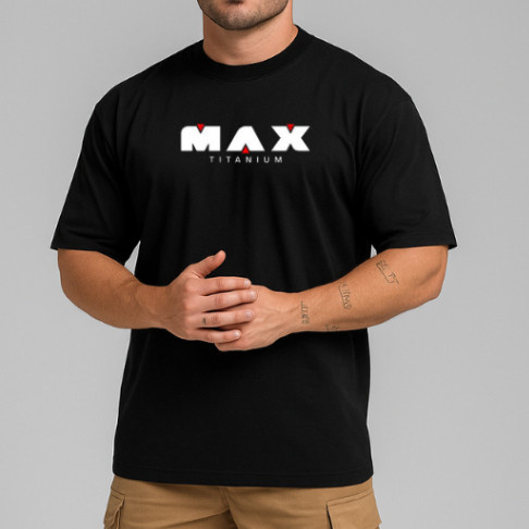 Camiseta Oversized max 01 Masculina Premium 100% Algodão Streetwear Estilo Casual Perfeito Academia Hallena
