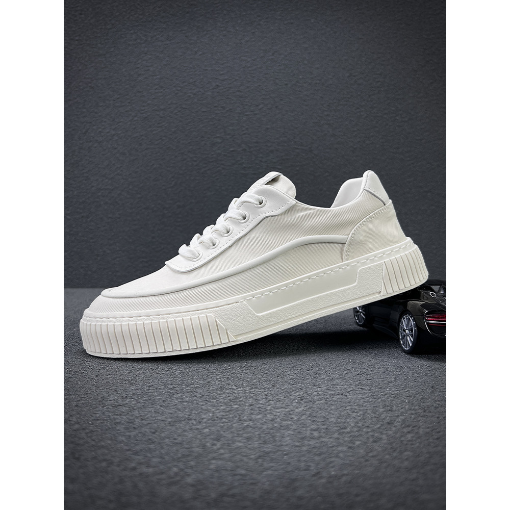 Masculino 2026 novo estilo baixo-Top sapatos brancos tênis primavera sapatos masculinos respirável sola macia sapatos de