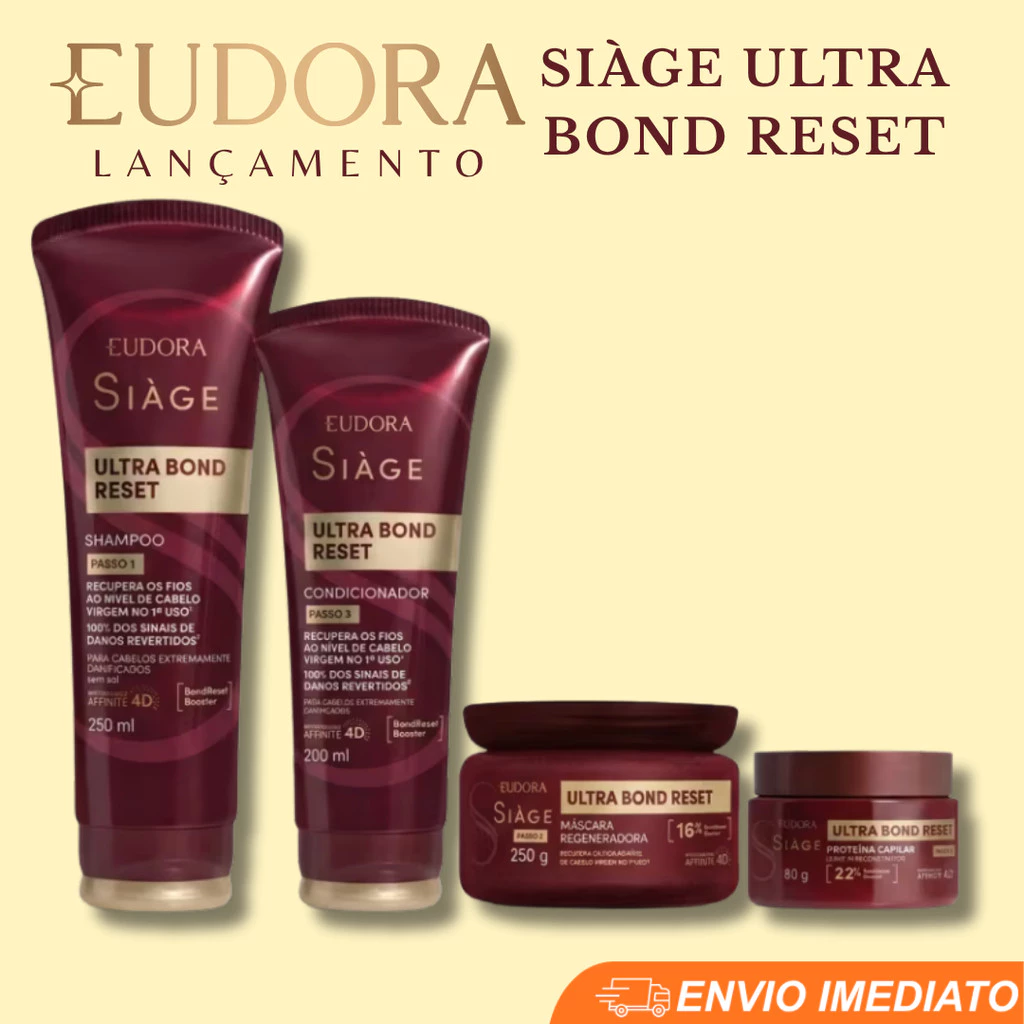Combo Eudora Siàge Ultra Bond Reset (4 itens) – Lançamento — imagem 1