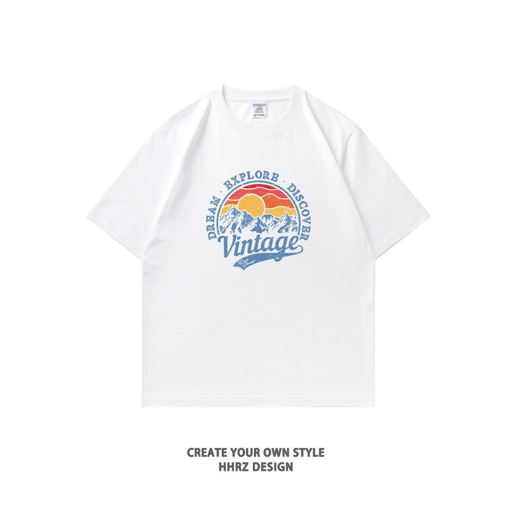 Japonês Street Wear ins branco de manga curta camiseta masculina verão 2026 novo