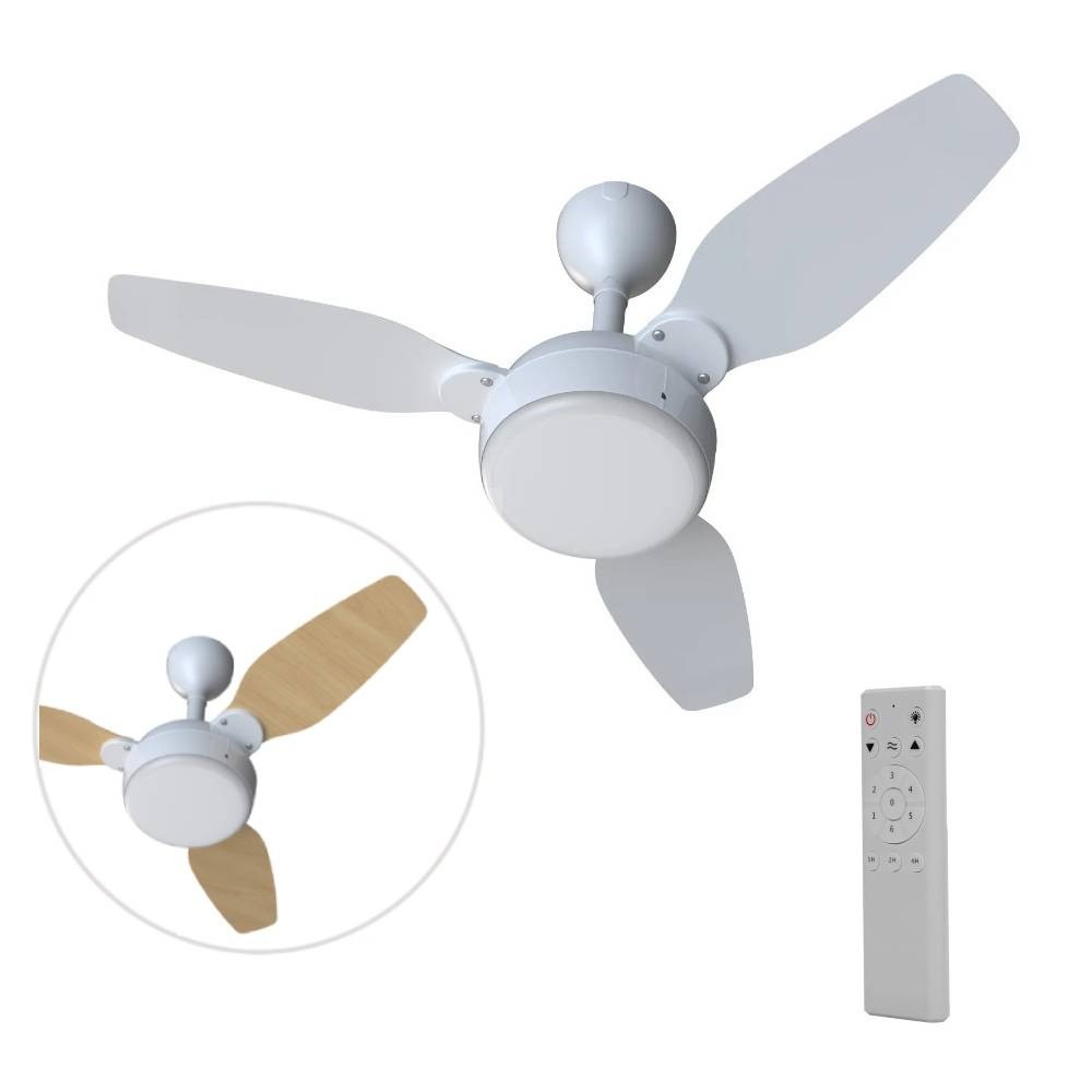 Ventilador de teto 3 pás dupla face com controle remoto - Legacy Inverter Led - 