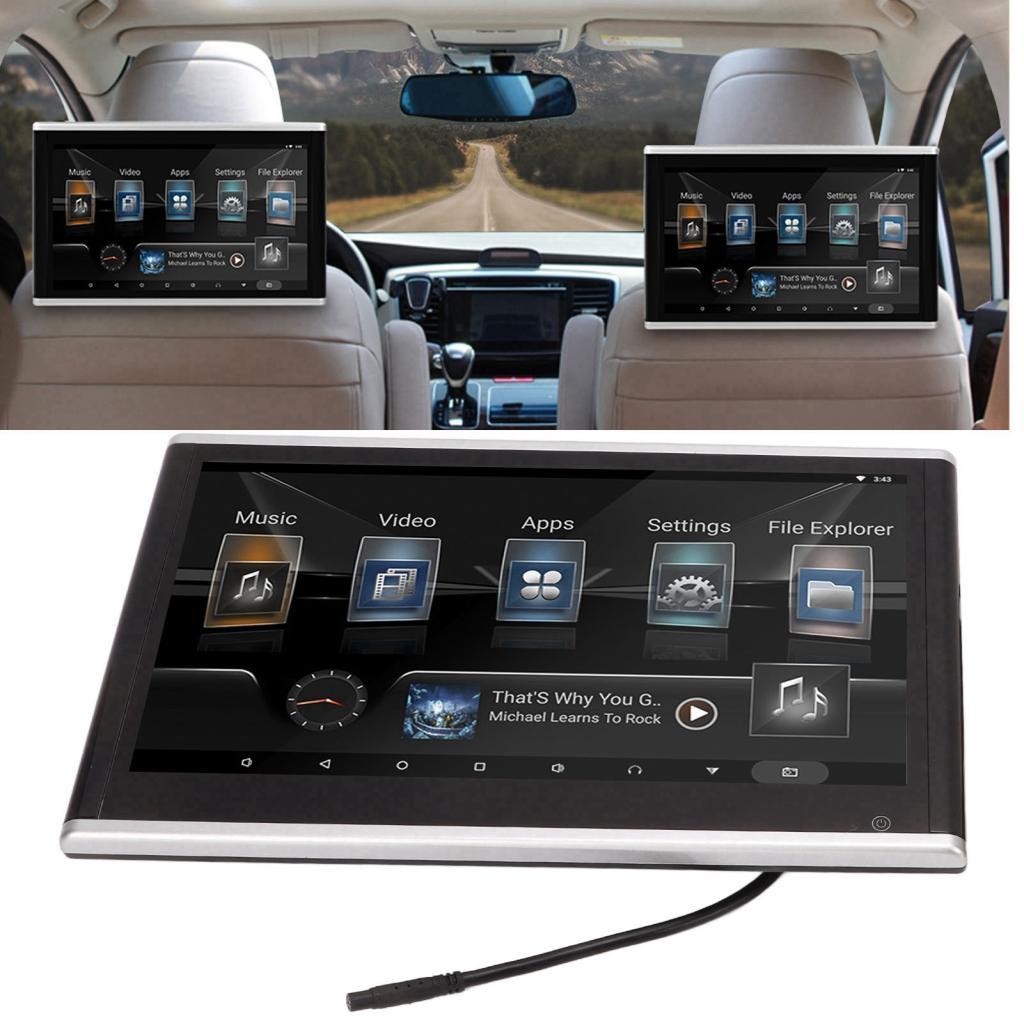 Monitor de montagem em encosto de cabeça 1366x768P HD IPS Touch Screen H2.5D Gla