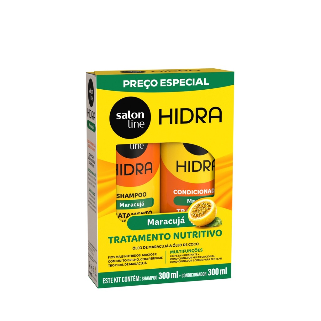 Kit Shampoo e Condicionador Hidra Maracujá Tropical 300ml