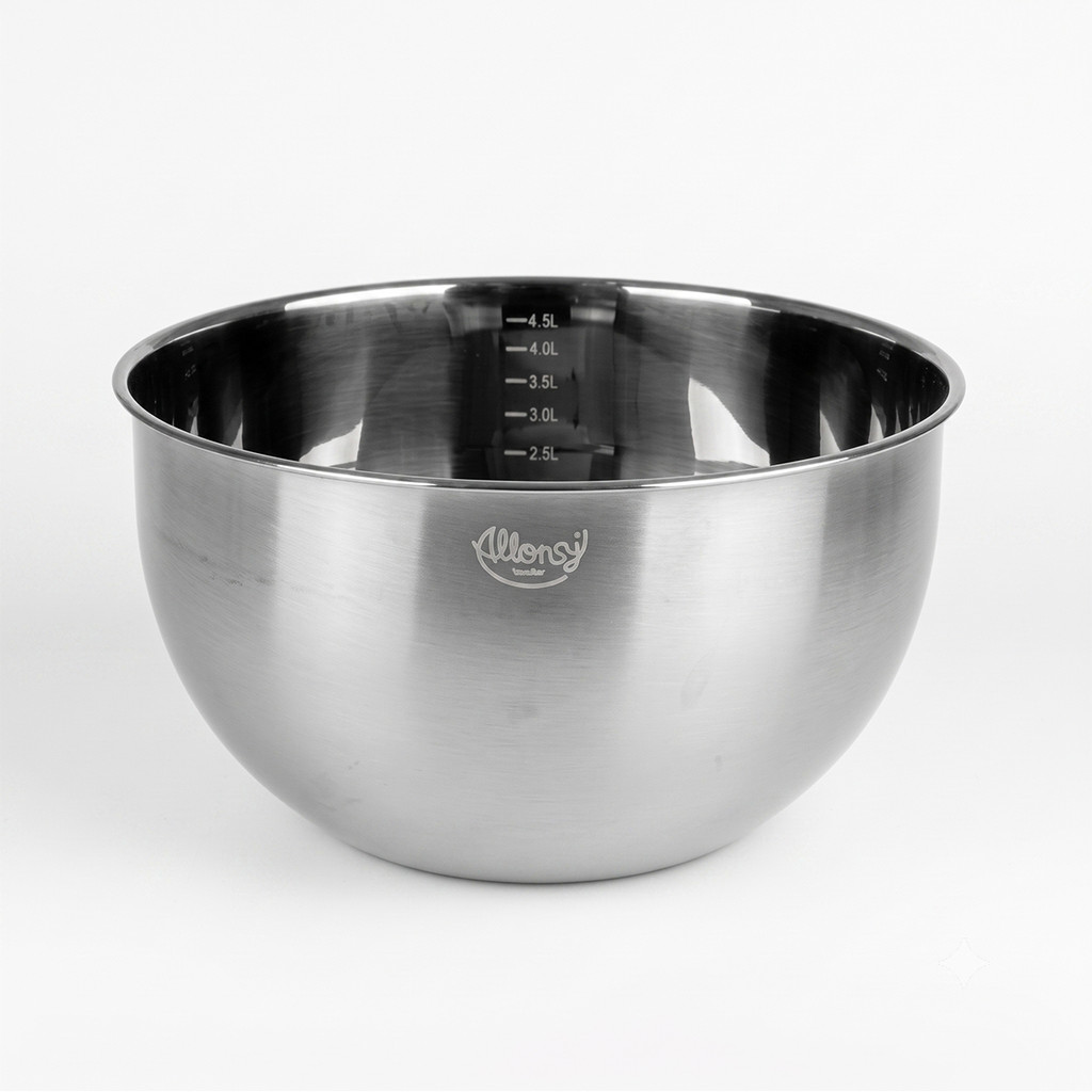 Bowl tigela aço inox preto 4,5l multiuso com medidas cromus 1 unidade