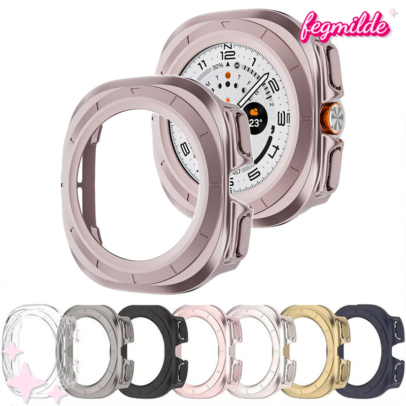Capa Capinha Acrílico De PC Protetor Acessórios Case Para Relógio Smartwatch Samsung Galaxy Watch Ultra 47mm