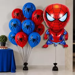 Kit Bexigas Homem Aranha Spider Decoração Temática Balão Balões Festa Aniversário
