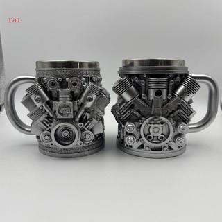 Caneca Isolada Industrial rai, Camada Interna Aço Inoxidável, Copo Cerveja, Recipiente Resina