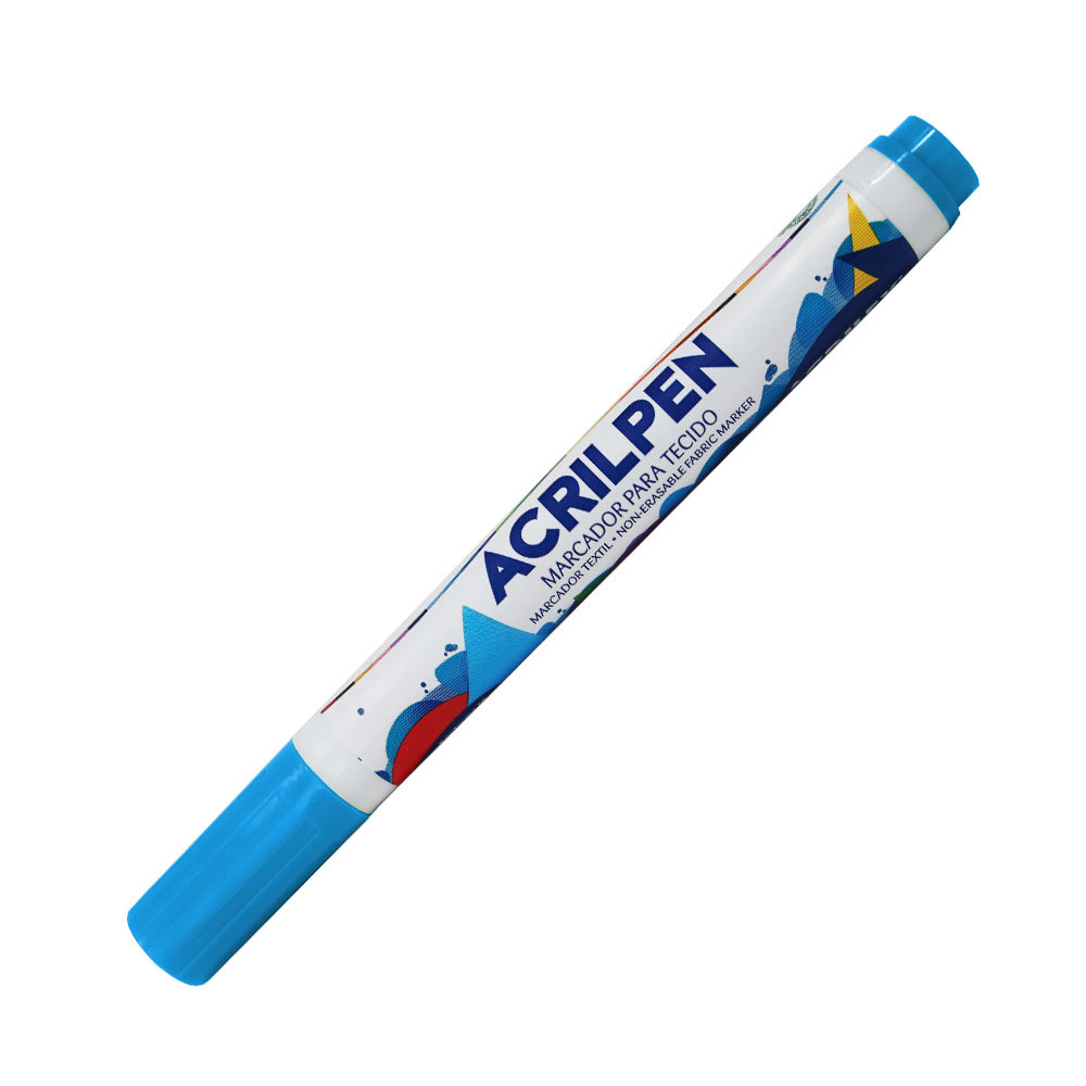 Caneta para tecido Acrilpen Azul Celeste 503 Acrilex