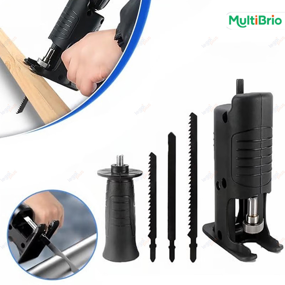 Kit Adaptador de Serra Tico-Tico para Furadeira, Acessório de Corte para Madeira