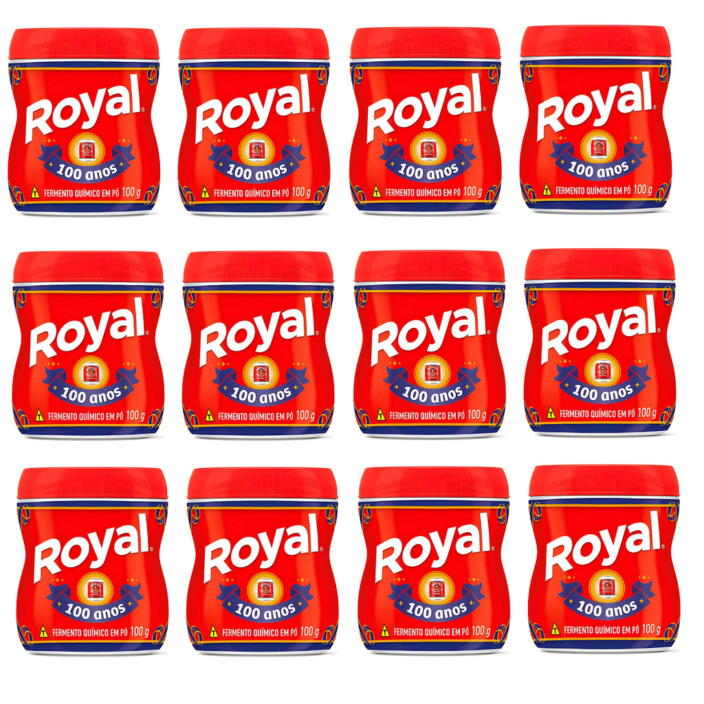FERMENTO QUÍMICO EM PÓ ROYAL PACK 12un x 100g