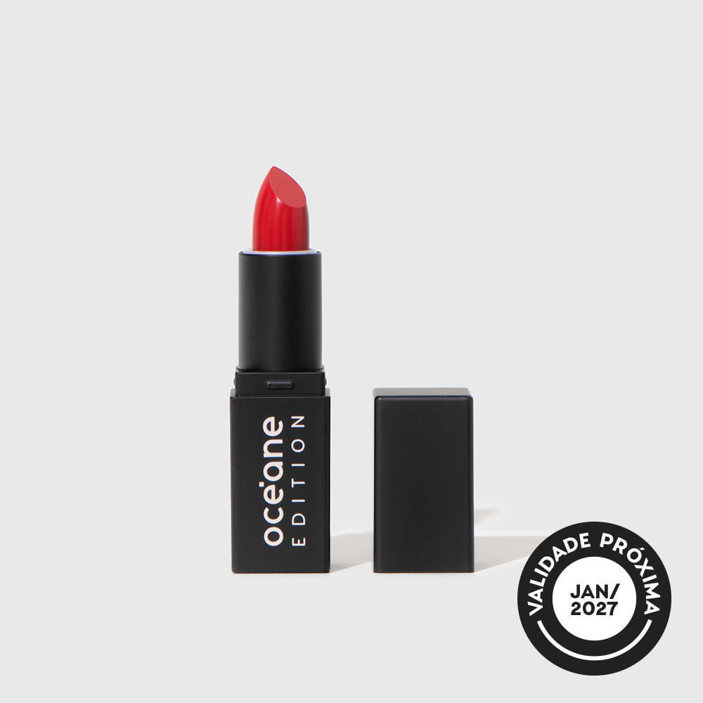 Mini Batom Vermelho Semi-Matte - The Lipstick Red Kiss Océane Edition 2g