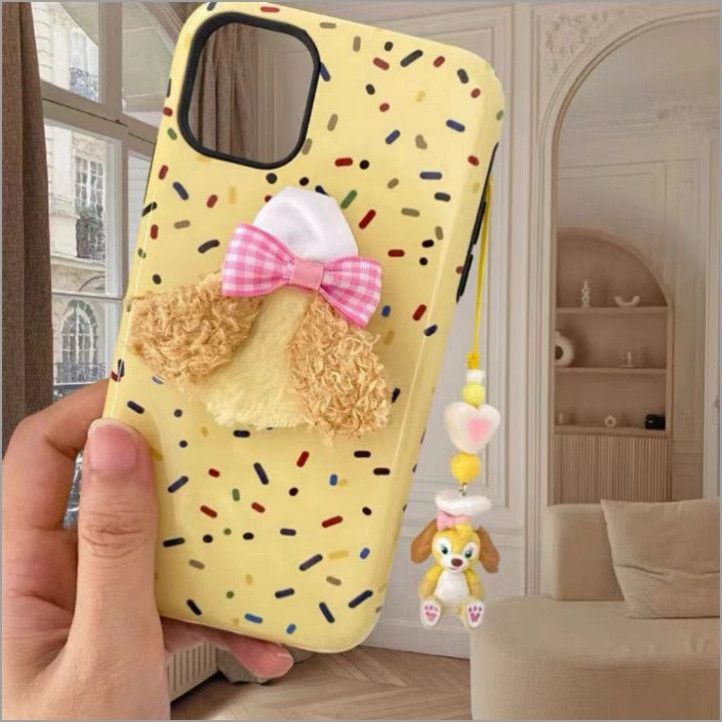 Chef bolo Keqian corrente de telefone móvel amarelo cão pingente bonito Goo cartão livro cordão CCD câmera pendurado cor