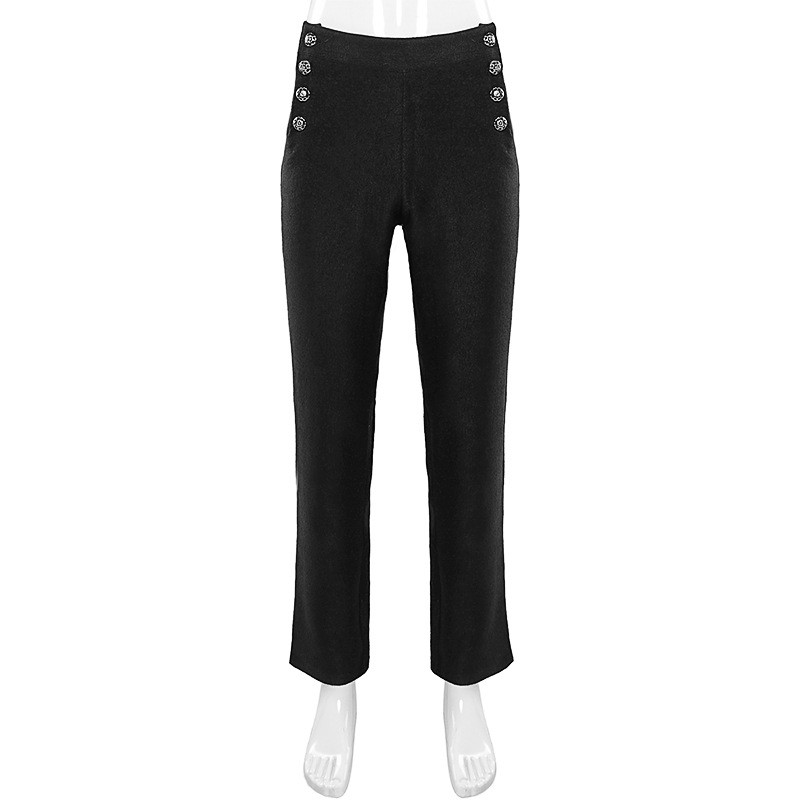 Estilo palácio masculino cintura alta Retro cavalheiro calças flor escura estilo unissex cos Steampunk irmão terno espec