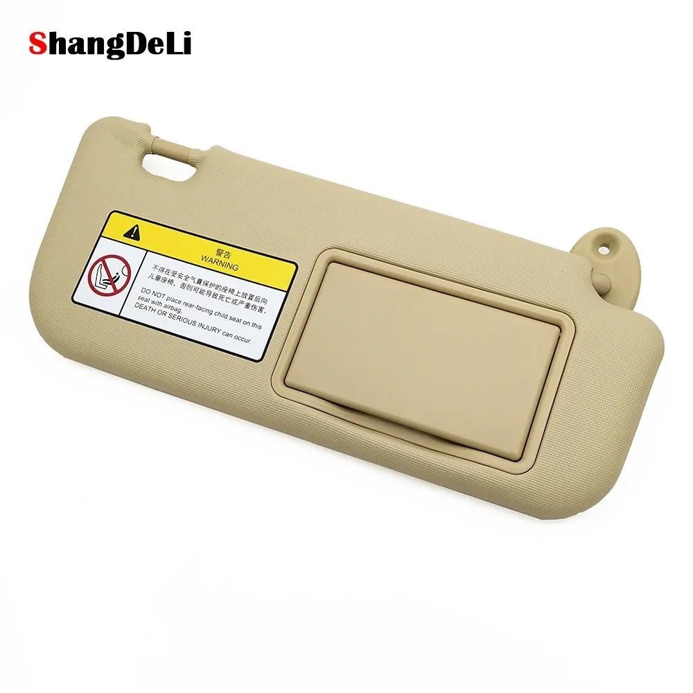 Bege Lado Esquerdo/Direito Interior Do Carro Viseira De Sol Com Espelho Para Toyota Corolla 2014 2015 2016 2017 2018 Peç